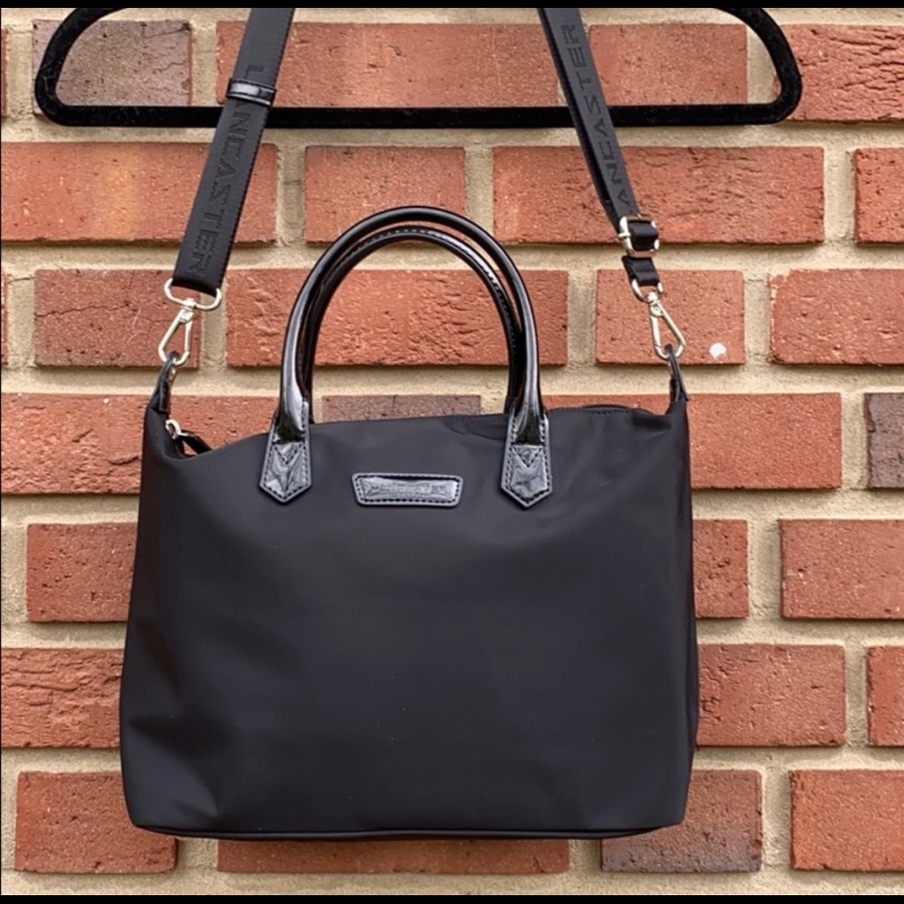 Lancaster Paris nylon crossbody bag.